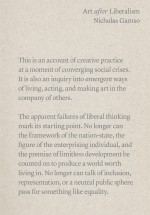 BOOK REVIEW: Nicholas Gamso, 'Art after Liberalism', 2021